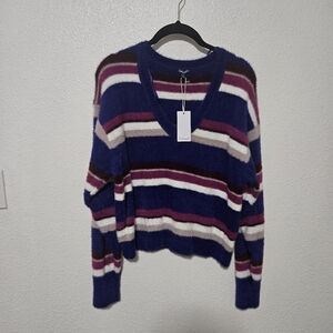 NWT Splendid eyelash style striped sweater size medium